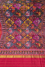Multicolor Single Ikat Patan Patola Handloom Pure Silk Dupatta