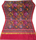 Multicolor Single Ikat Patan Patola Handloom Pure Silk Dupatta