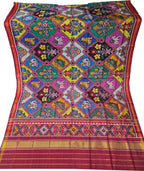Multicolor Single Ikat Patan Patola Handloom Pure Silk Dupatta
