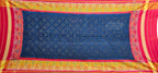 Blue Patola Silk Handloom Dupatta with Hand Bandhej - Luxurion World