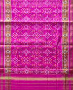 Stunning Pink Patola Handloom Silk Dupatta - Luxurion World