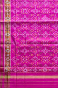 Stunning Pink Patola Handloom Silk Dupatta - Luxurion World