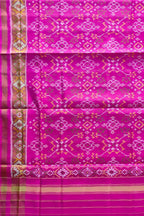 Stunning Pink Patola Handloom Silk Dupatta - Luxurion World