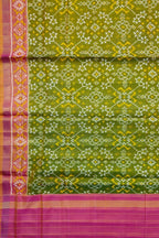 Stunning Green Patola Silk Dupatta Handloom - Luxurion World