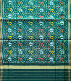 Green Patola Handloom Silk Dupatta - Pure Elegance - Luxurion World