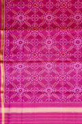 Stunning Pink Patola Silk Dupatta - Handloom Beauty - Luxurion World