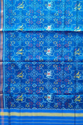 Blue Patola Handloom Silk Dupatta - Pure Elegance - Luxurion World