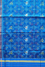 Blue Patola Handloom Silk Dupatta - Pure Elegance - Luxurion World