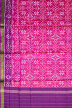 Stunning Pink Patola Silk Dupatta - Handloom Beauty - Luxurion World