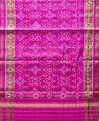 Stunning Pink Patola Silk Dupatta - Handloom Beauty - Luxurion World