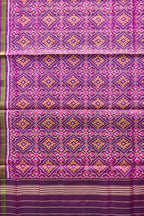Exquisite Purple Patola Silk Dupatta - Handloom Beauty - Luxurion World