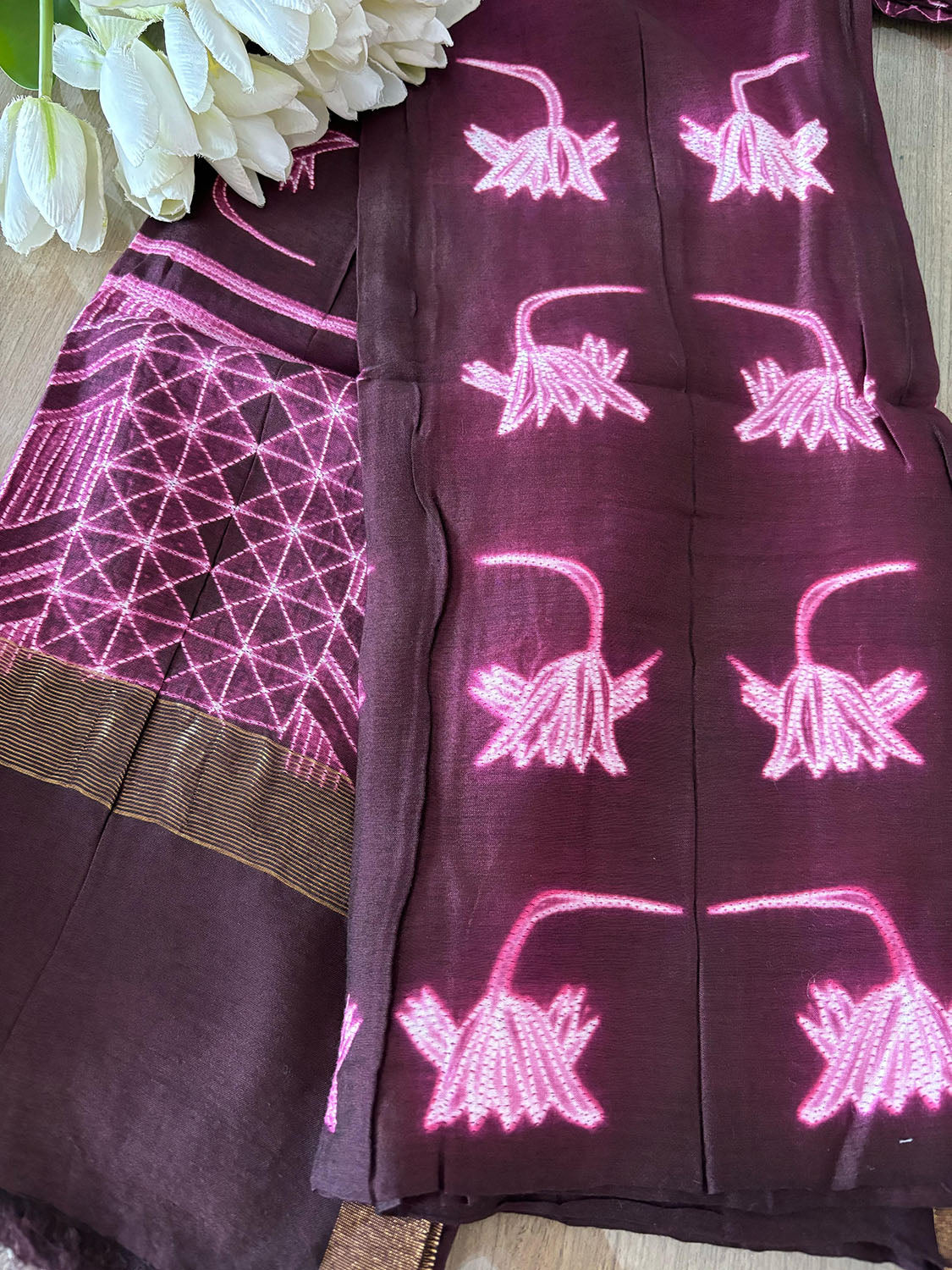 Multiples Fabric 5.5+5.5+5.5 Mtrs - Luxurion World- Crafted Heirlooms