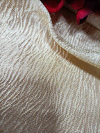 Golden Handloom Banarasi Tissue Silk Crushed Fabric ( 1 Mtr ) - Luxurion World