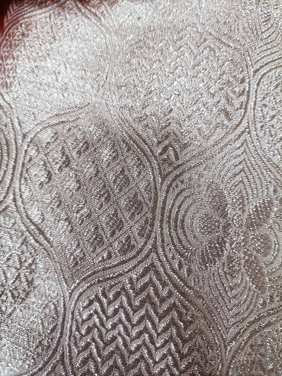 Dyeable Handloom Banarasi Pure Georgette Fabric ( 2.5 Mtr ) - Luxurion World