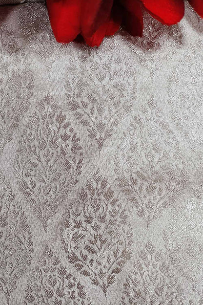 Dyeable Handloom Banarasi Pure Georgette Fabric ( 2.5 Mtr ) - Luxurion World