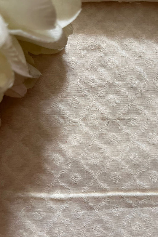 Vibrant Dyeable Banarasi Handloom Cotton Fabric ( 2.5 Mtr ) - Luxurion World