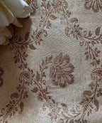 Exquisite Golden Banarasi Tissue Brocade Silk Fabric ( 2.5 Mtr ) - Luxurion World