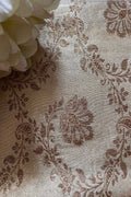 Exquisite Golden Banarasi Tissue Brocade Silk Fabric ( 2.5 Mtr ) - Luxurion World
