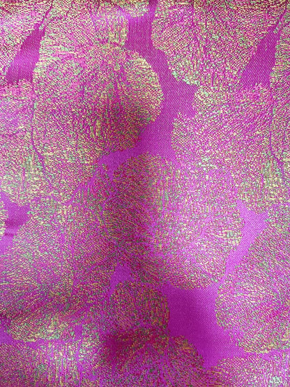Pink Handloom Banarasi Silk Fabric ( 2.5 Mtr ) - Luxurion World