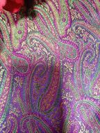 Multicolor Handloom Banarasi Tanchui Silk Fabric ( 2.5 Mtr ) - Luxurion World