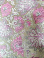 Pastel Handloom Banarasi Tanchui Silk Fabric ( 2.5 Mtr ) - Luxurion World