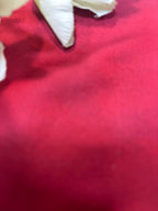 Luxurious Red Handloom Banarasi Plain Satin Silk Fabric ( 2.5 Mtr ) - Luxurion World