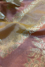 Multicolor Handloom Banarasi Silk Rangkat Fabric ( 1 Mtr ) - Luxurion World