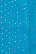 Blue Banarasi Hand Bandhej Pure Chiniya Silk Fabric ( 2.5 Mtr ) - Luxurion World