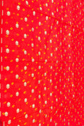 Red Banarasi Hand Bandhej Pure Chiniya Silk Fabric ( 2.5 Mtr ) - Luxurion World