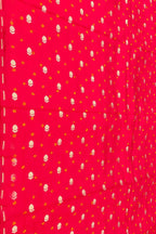 Exquisite Pink Banarasi Hand Bandhej Pure Chiniya Silk Fabric ( 2.5 Mtr ) - Luxurion World
