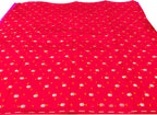 Exquisite Pink Banarasi Hand Bandhej Pure Chiniya Silk Fabric ( 2.5 Mtr ) - Luxurion World