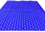 Blue Banarasi Hand Bandhej Pure Chiniya Silk Fabric ( 2.5 Mtr ) - Luxurion World