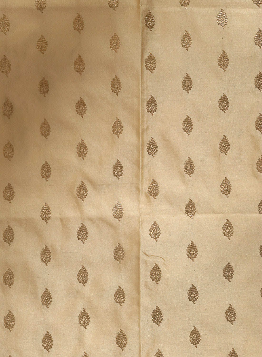 Dyeable Banarasi Pure Satin Katan Silk Fabric ( 1 Mtr ) - Luxurion World