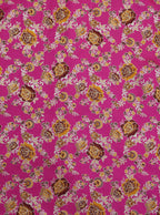 Exquisite Pink Banarasi Silk Meenakari Fabric - 1 Mtr - Luxurion World