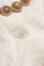 Dyeable Banarasi Silk Fabric ( 1 Mtr ) - Luxurion World