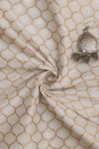 Dyeable Banarasi Silk Fabric ( 1 Mtr ) - Luxurion World
