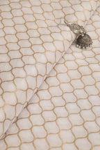 Dyeable Banarasi Silk Fabric ( 1 Mtr ) - Luxurion World