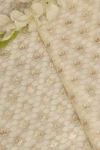 Vibrant Dyeable Banarasi Cotton Silk Fabric ( 1 Mtr ) - Luxurion World