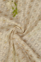 Vibrant Dyeable Banarasi Cotton Silk Fabric ( 1 Mtr ) - Luxurion World