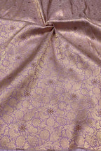 Exquisite Purple Banarasi Meenakari Pure Katan Silk Brocade Fabric ( 5 Mtr ) - Luxurion World