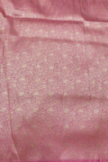 Pink Handloom Banarasi Pure Katan Silk Brocade Double Zari Fabric ( 6.5 Mtr ) - Luxurion World