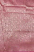 Pink Handloom Banarasi Pure Katan Silk Brocade Double Zari Fabric ( 6.5 Mtr ) - Luxurion World