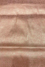 Pink Handloom Banarasi Pure Katan Silk Brocade Double Zari Fabric ( 2.5 Mtr ) - Luxurion World