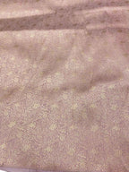 Luxurious Pink Handloom Banarasi Pure Katan Silk Brocade Double Zari Fabric ( 2.5 Mtr ) - Luxurion World