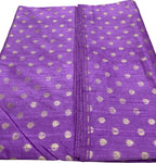 Exquisite Purple Banarasi Pure Raw Silk Fabric ( 2.5 Mtrs ) - Luxurion World