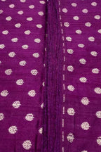 Exquisite Purple Banarasi Pure Raw Silk Fabric ( 2.5 Mtrs ) - Luxurion World