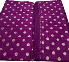 Exquisite Purple Banarasi Pure Raw Silk Fabric ( 2.5 Mtrs ) - Luxurion World