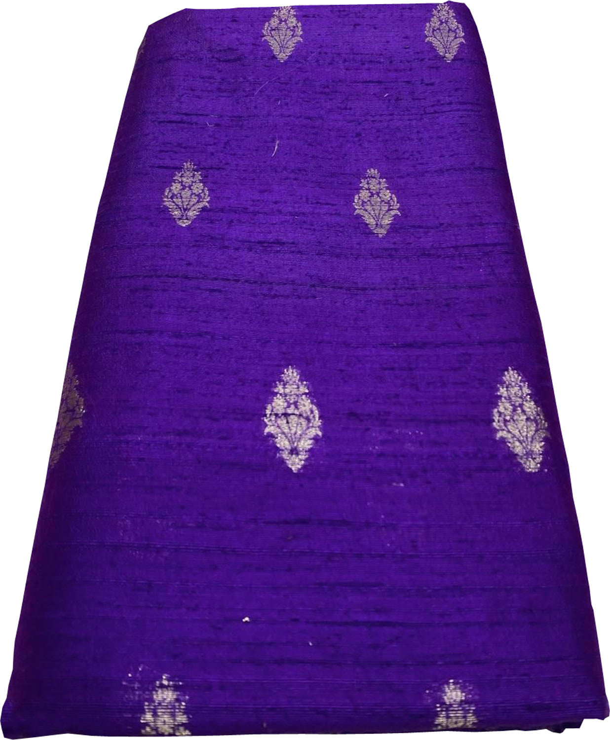 Exquisite Purple Banarasi Pure Raw Silk Fabric ( 2.5 Mtrs ) - Luxurion World