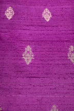Exquisite Purple Banarasi Pure Raw Silk Fabric ( 2.5 Mtrs ) - Luxurion World