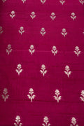 Exquisite Pink Banarasi Pure Raw Silk Fabric ( 2.5 Mtrs ) - Luxurion World